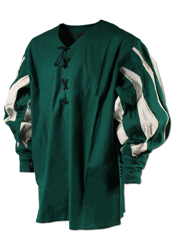 green/white Landsknecht Shirt Medieval LARP Costume Garment